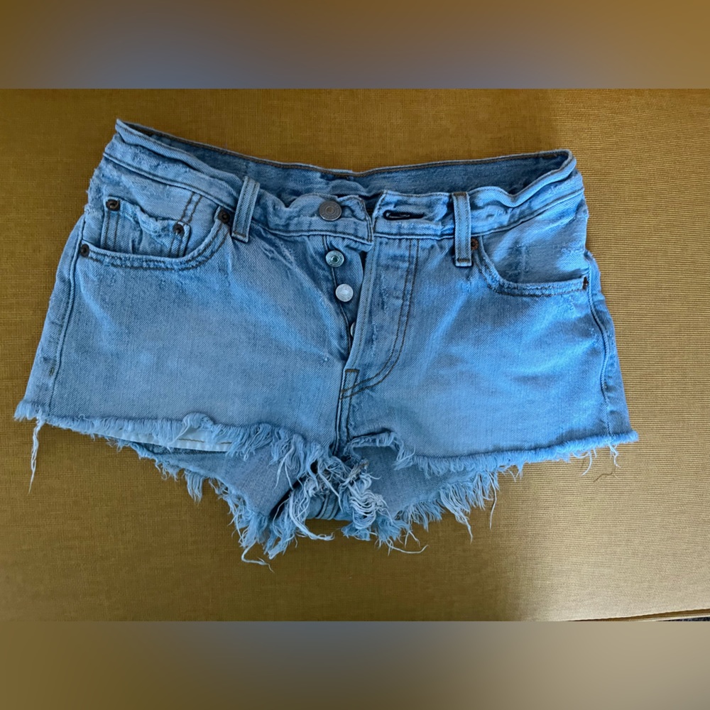 Levi’s 501 Denim Cut Offs, Size 25